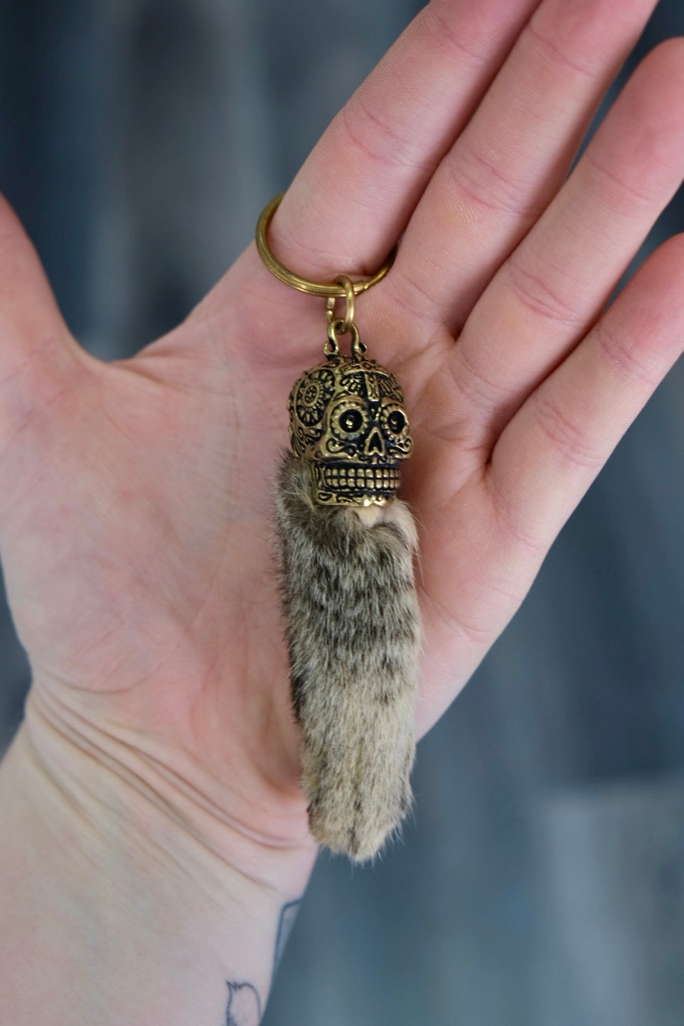 Feral Cat Paw Keychain