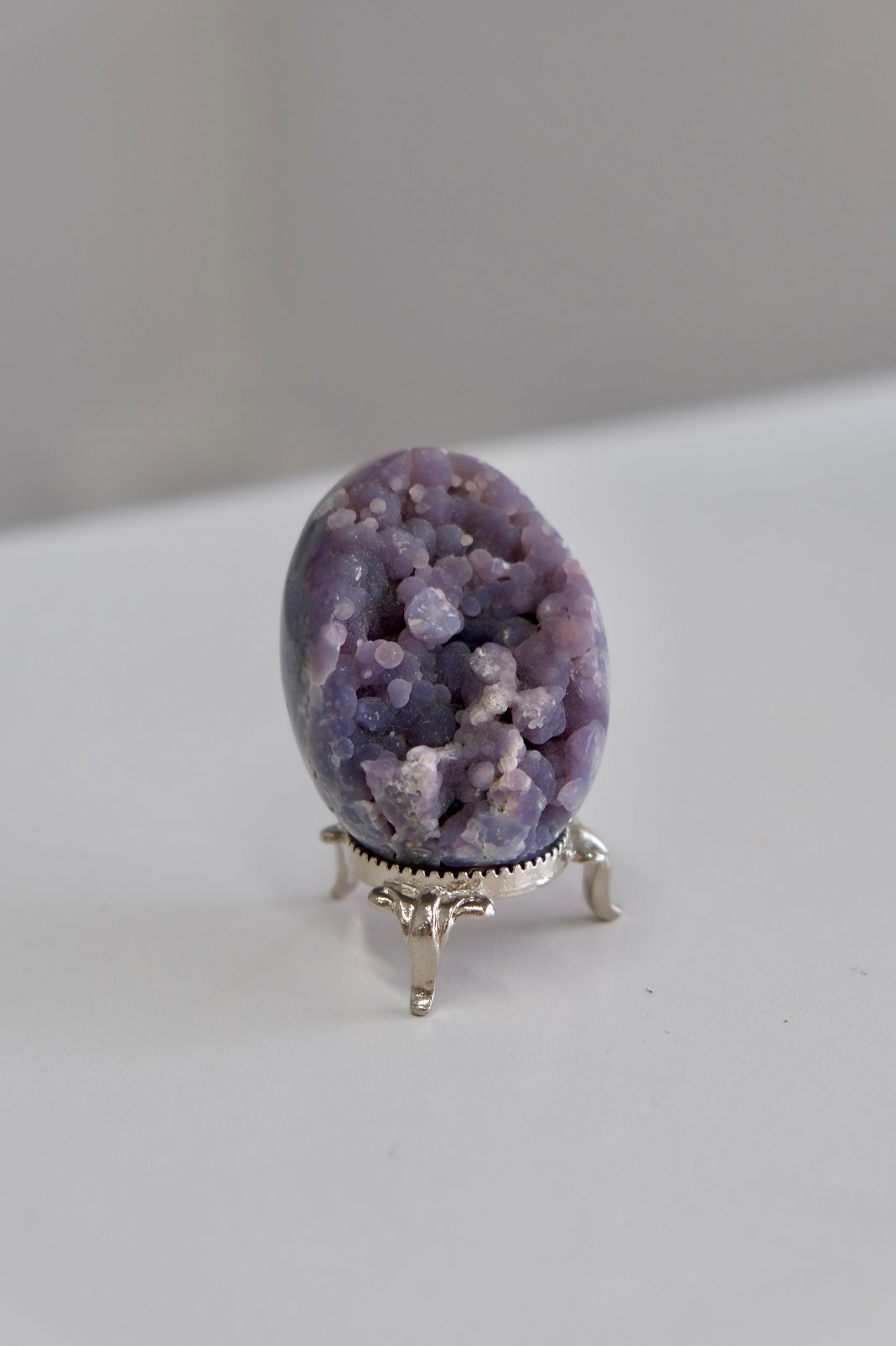 Grape Agate Egg + Stand