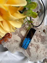 Load image into Gallery viewer, Papilio Ulysses Butterfly Wing Pendant
