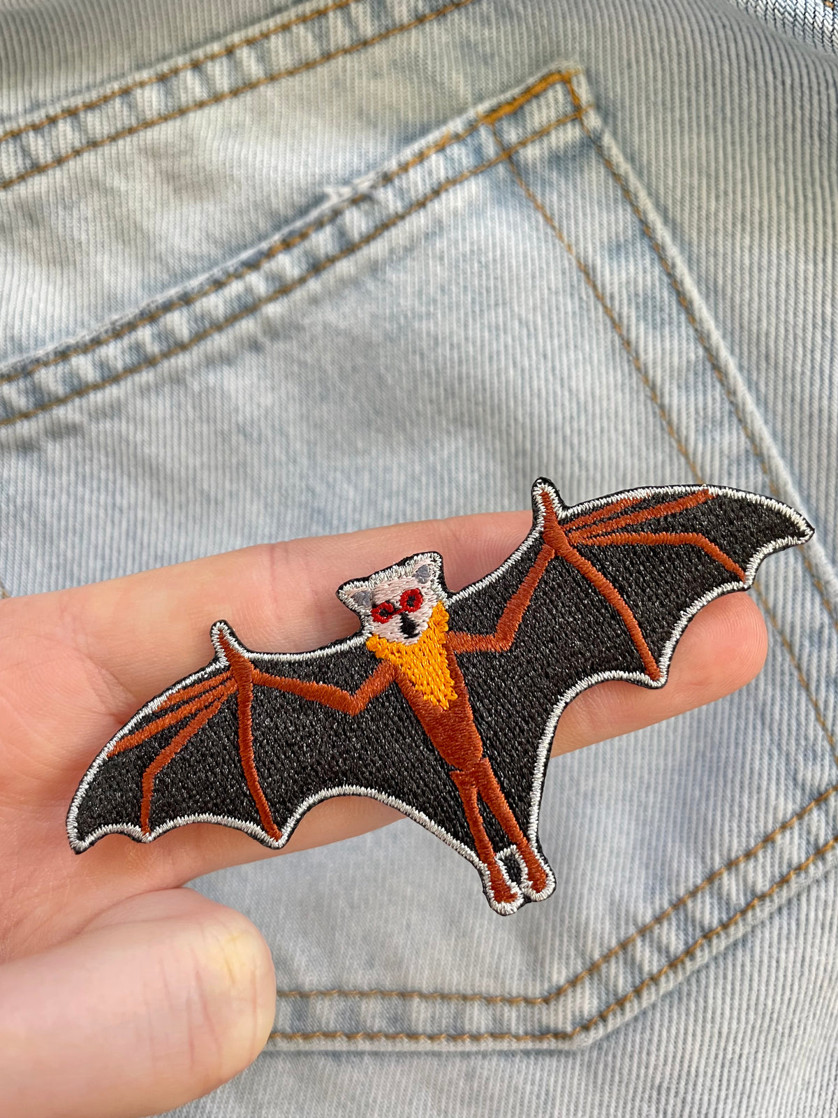 Iron on Flying Fox Bat Patch