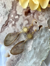 Load image into Gallery viewer, Clearwing Butterfly Forewing Earrings
