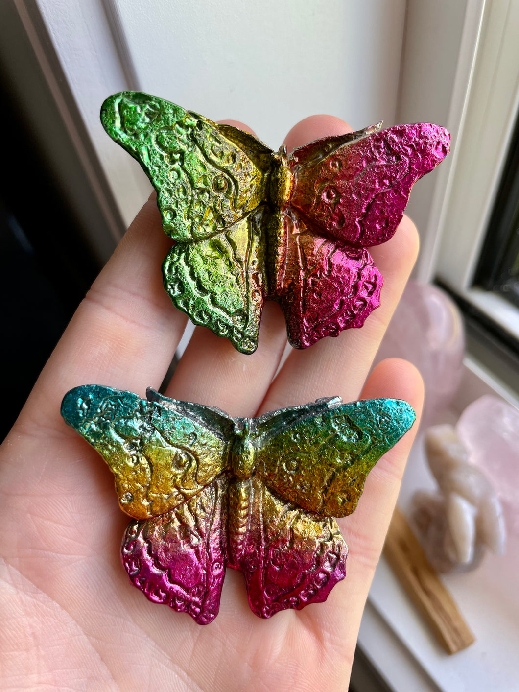 Bismuth Butterfly Carving