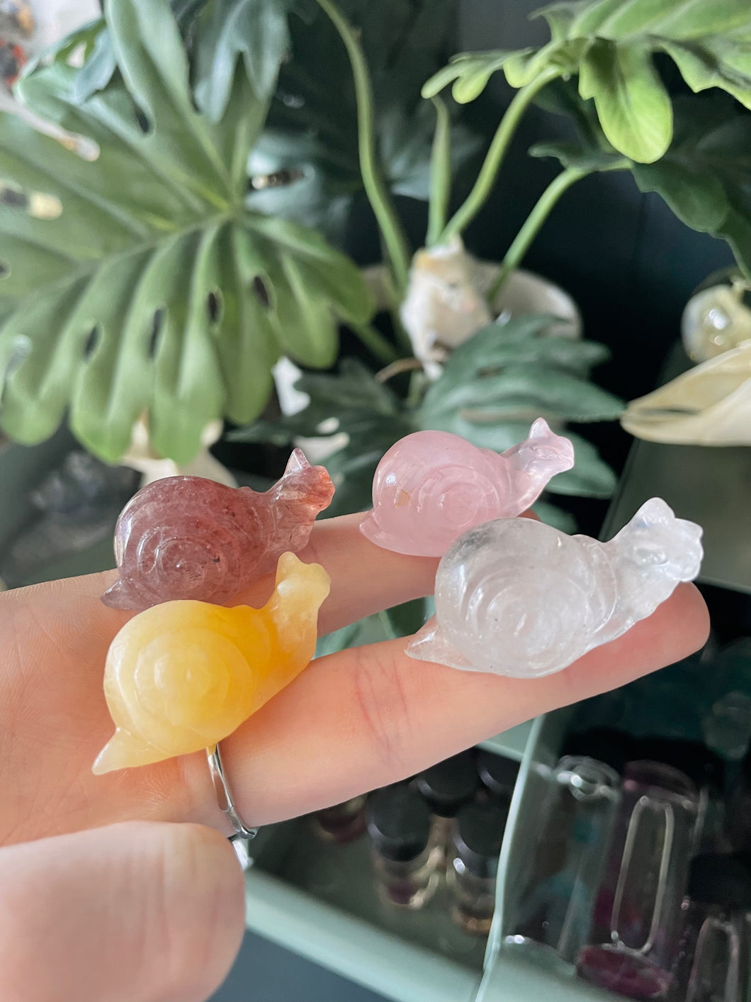Snail Crystal Carving