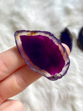 Load image into Gallery viewer, Agate Slice | Mini | Dyed Purple
