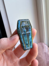 Load image into Gallery viewer, Labradorite Crystal Coffin Carving
