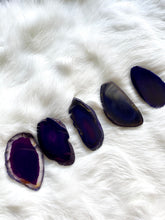 Load image into Gallery viewer, Agate Slice | Mini | Dyed Purple
